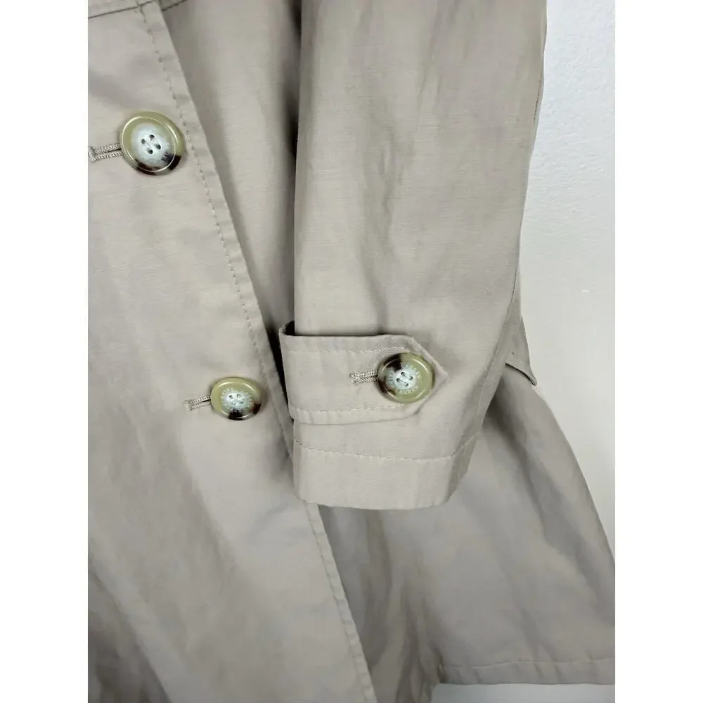 Lauren Ralph Lauren Trench Coat Women’s Size XXS Tan Double Breasted minimalist